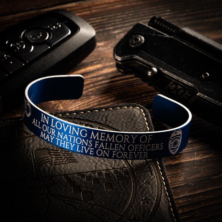 Back The Blue Memorial Bracelet - Image 3