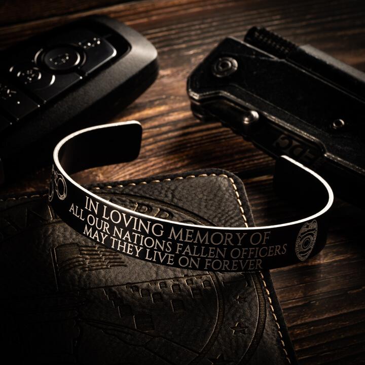Back The Blue Memorial Bracelet - Image 4