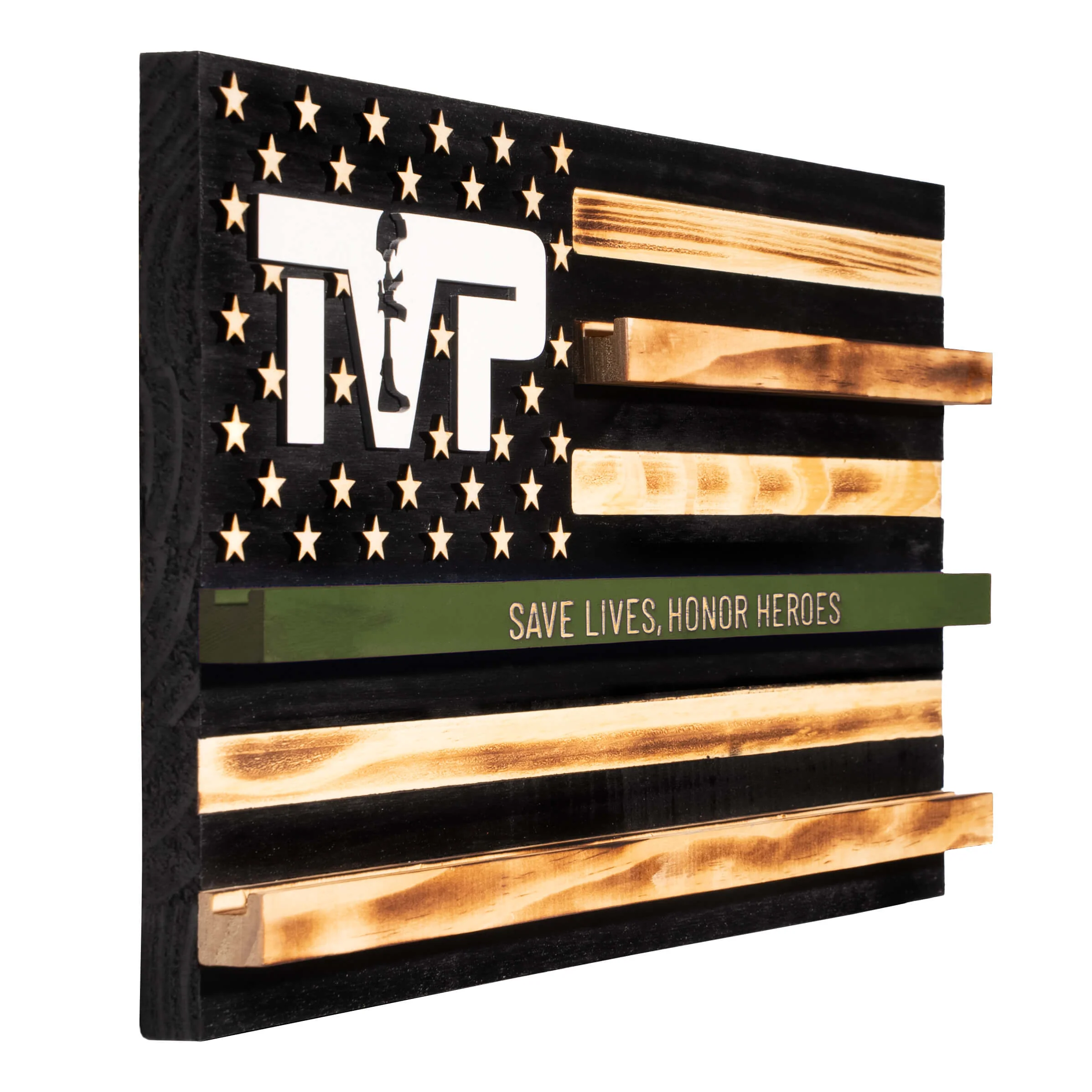 T.V.P. American Flag Challenge Coin Display - Image 3