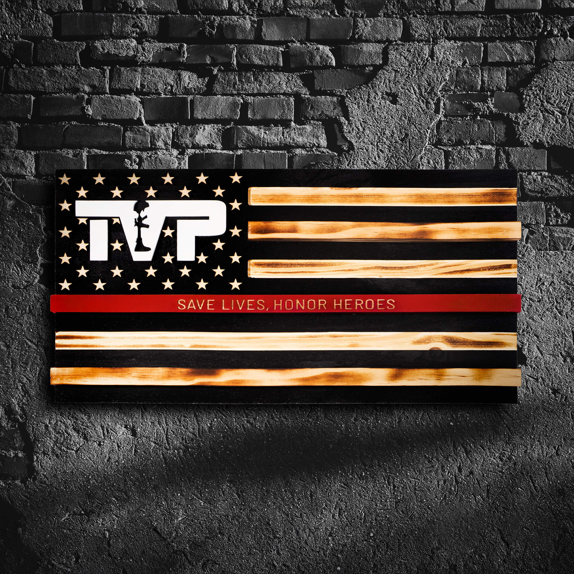T.V.P. American Flag Challenge Coin Display - Image 8