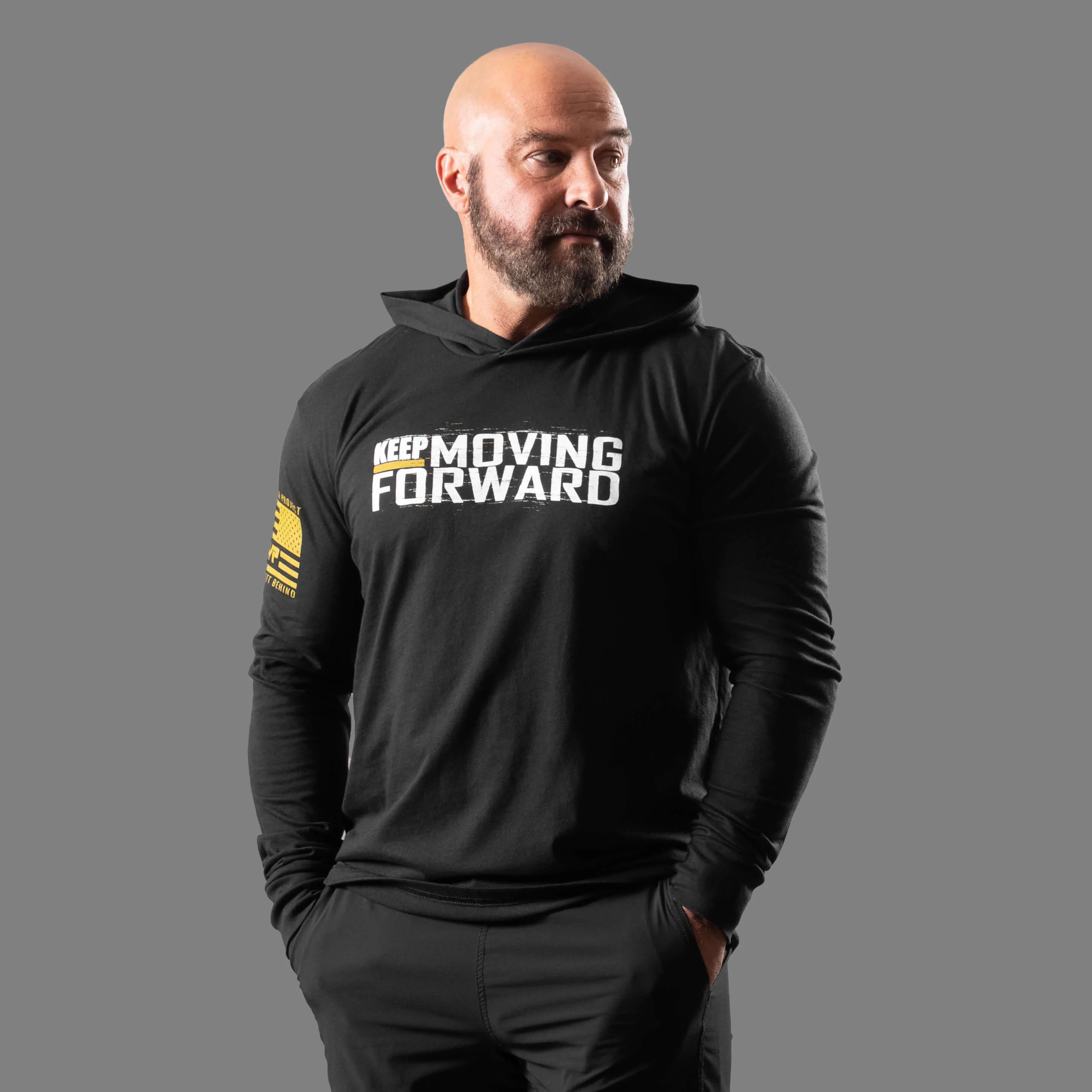 Keep Moving Forward - Hooded Long-Sleeve - Image 5