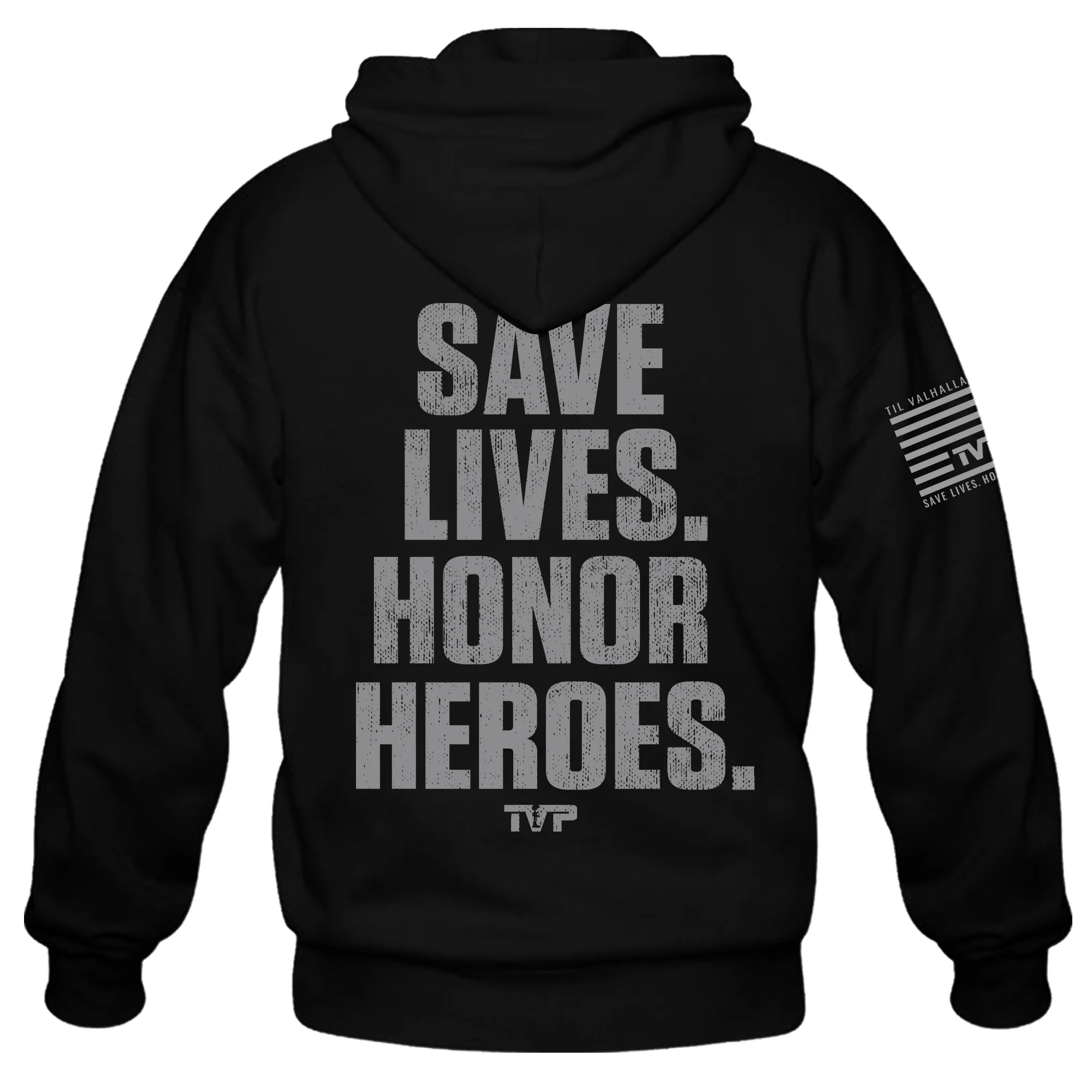 Save Lives. Honor Heroes. - Hoodie - Image 5