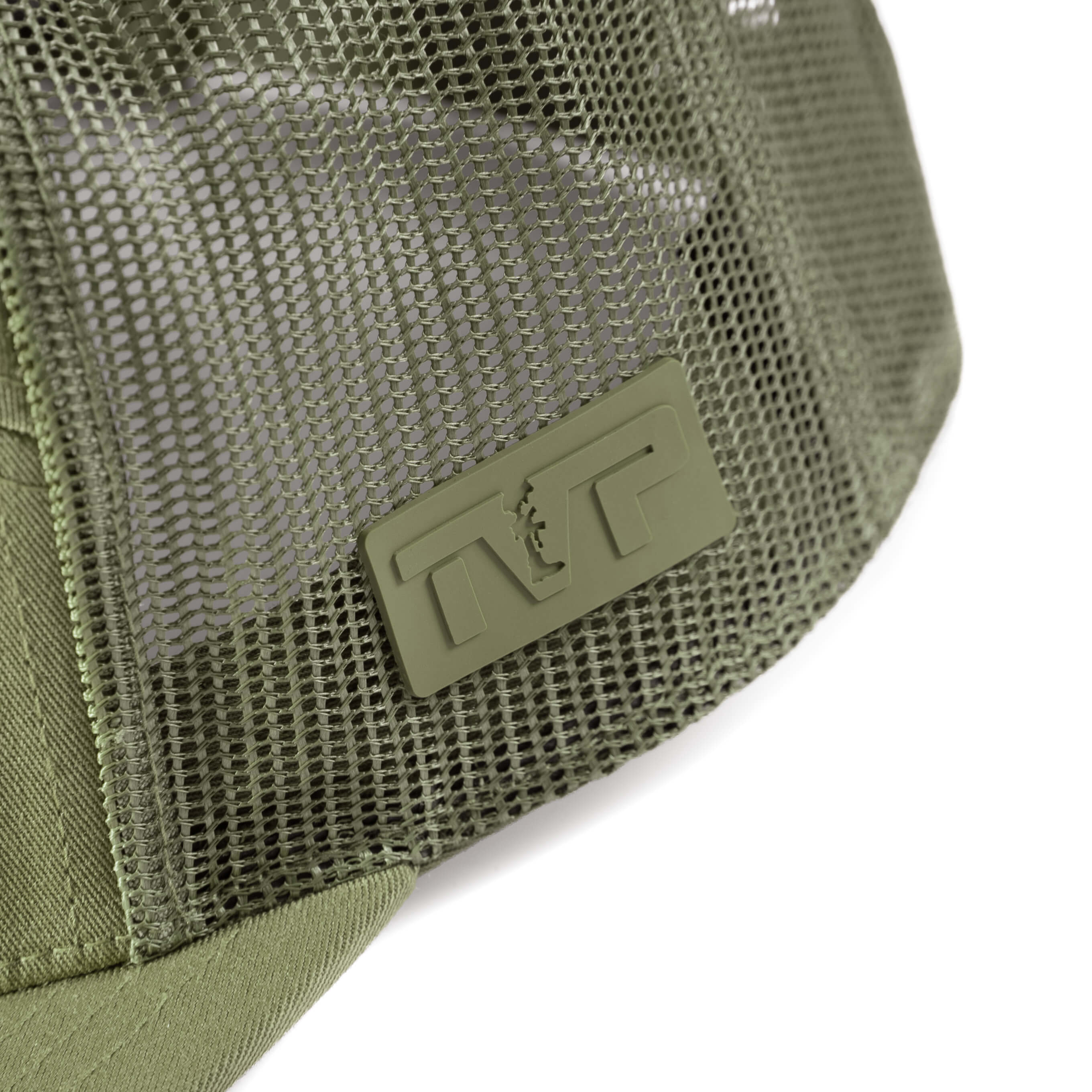 T.V.P. Leather Hex Flat 7 Panel Trucker - Image 5
