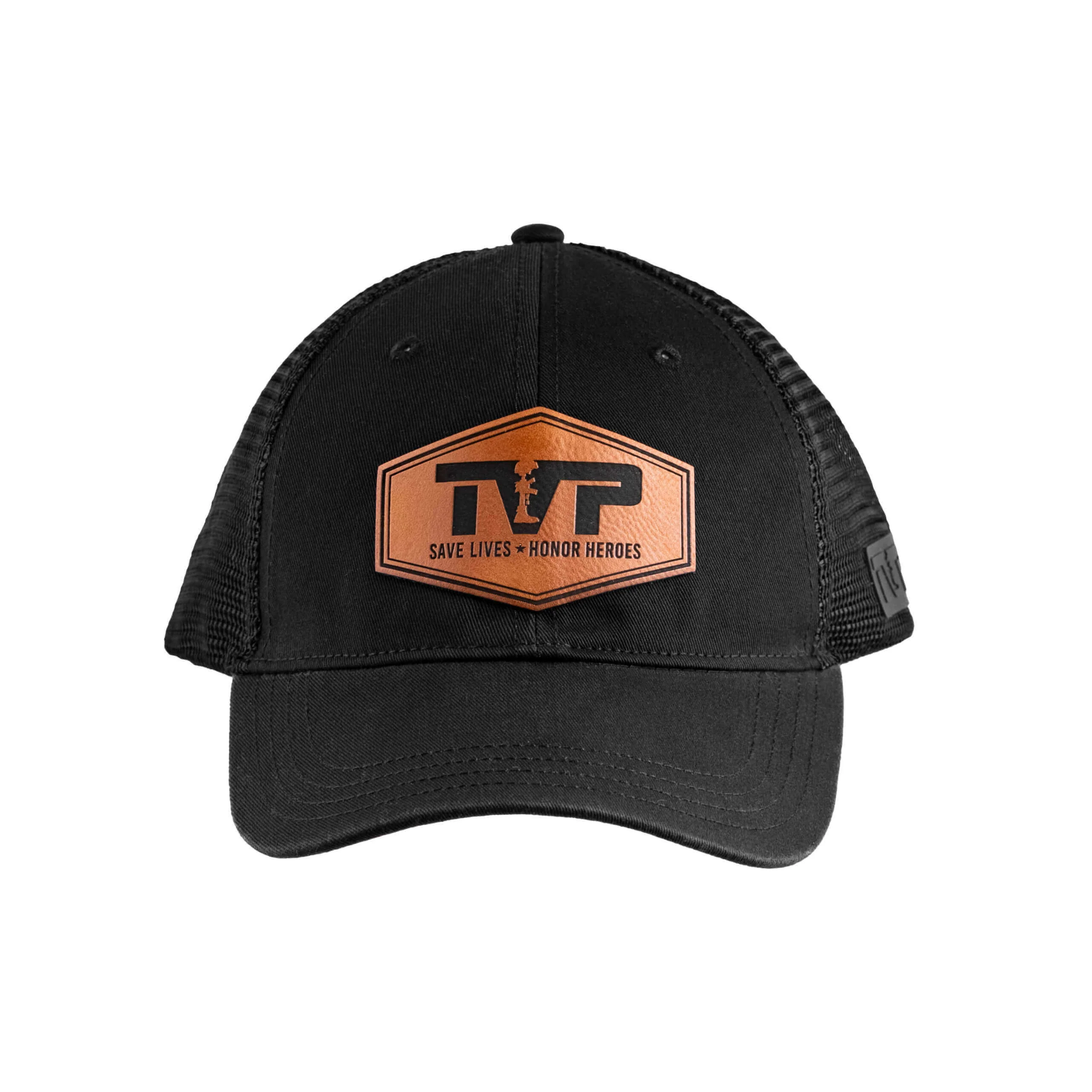 T.V.P. Leather Hex Unstructured Washed Trucker - Image 2