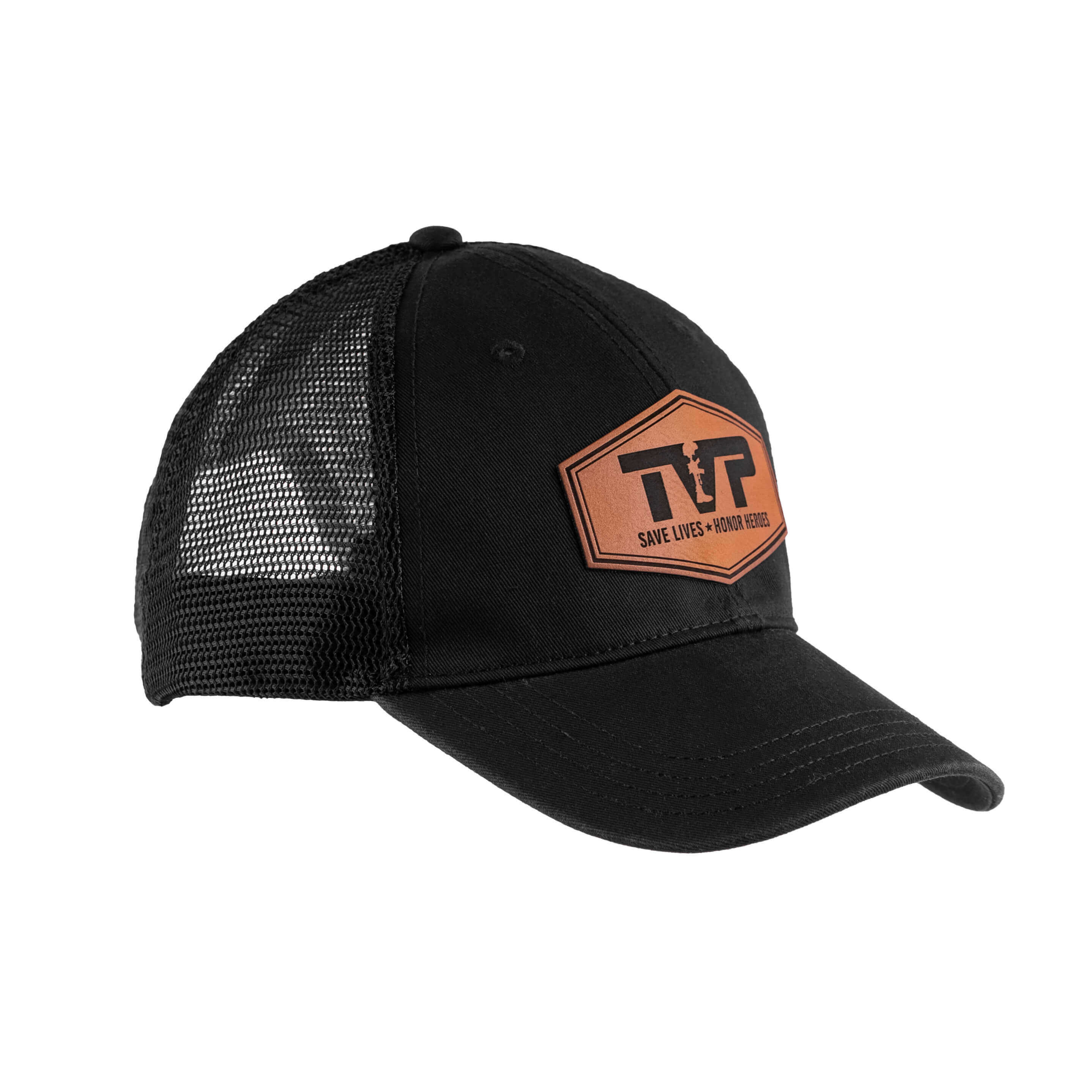T.V.P. Leather Hex Unstructured Washed Trucker - Image 3